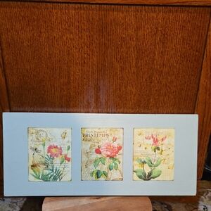 Pottery Barn Kids Laminated Flower Postcards Wall Decor